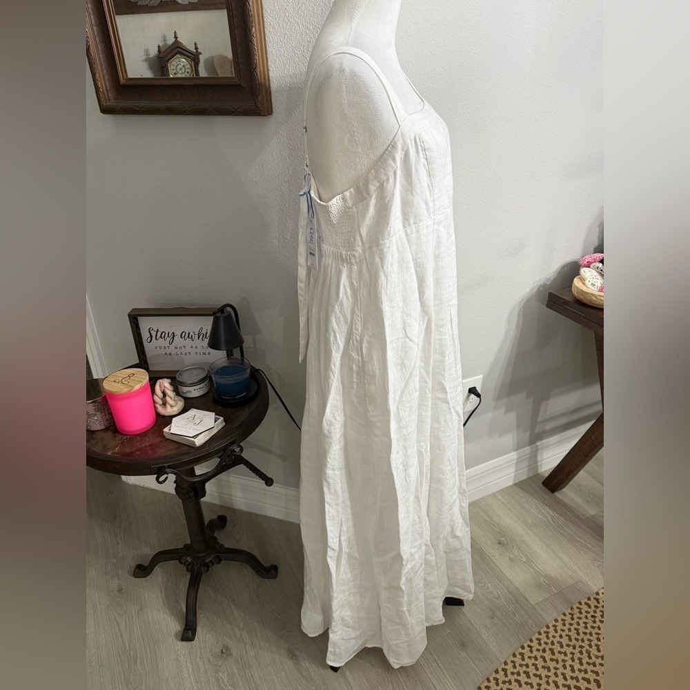 Southern Tide Leighton Linen Tie Back Maxi - Picture 6 of 10